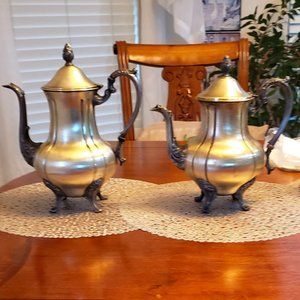 1940's Sheridan Teapot Silver on Copper Two .